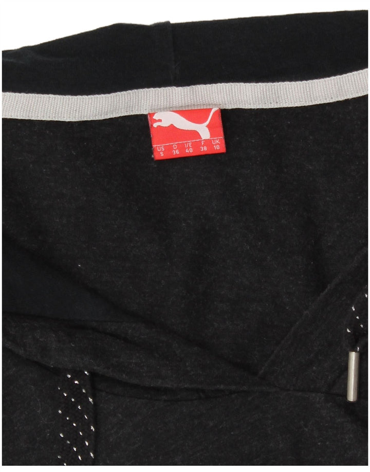 Puma Haut à capuche surdimensionné à manches longues pour femme UK 10 Petit Gris