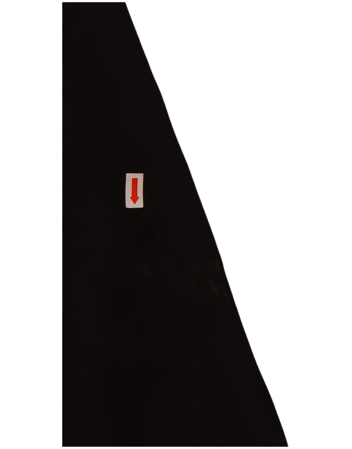 vintage Femmes Volants Avant Maxi Robe IT 42 Moyen Noir