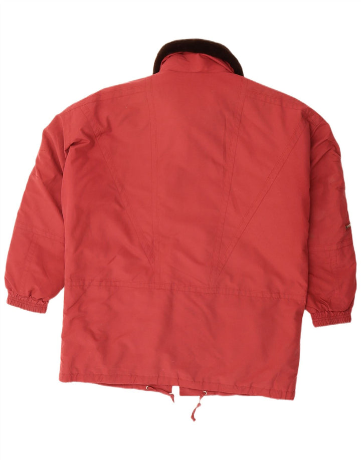 Veste coupe-vent femme vintage UK 18 XL Polyester Rouge