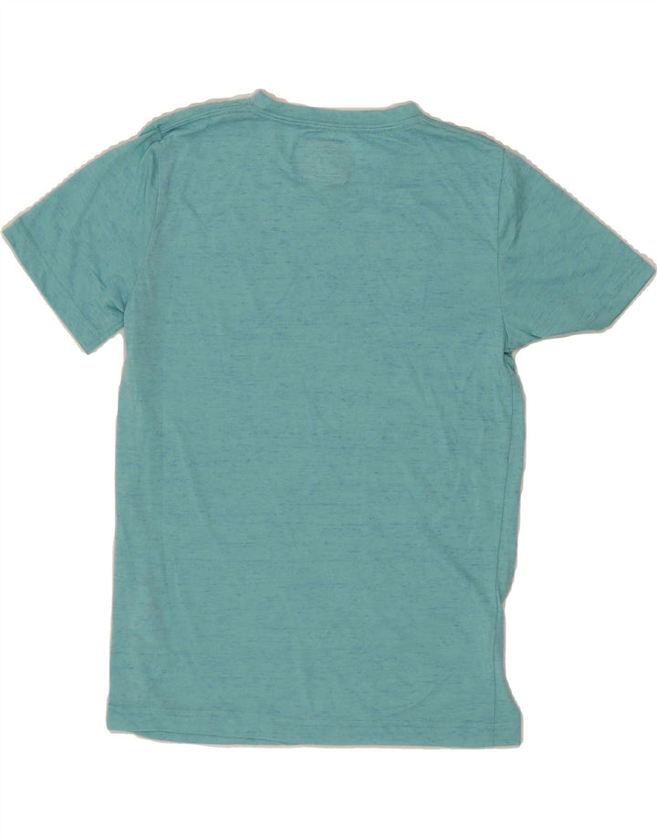 HURLEY Boys T-Shirt Top 12-13 Years Large Turquoise Flecked Polyester Vintage Hurley and Second-Hand Hurley from Messina Hembry 