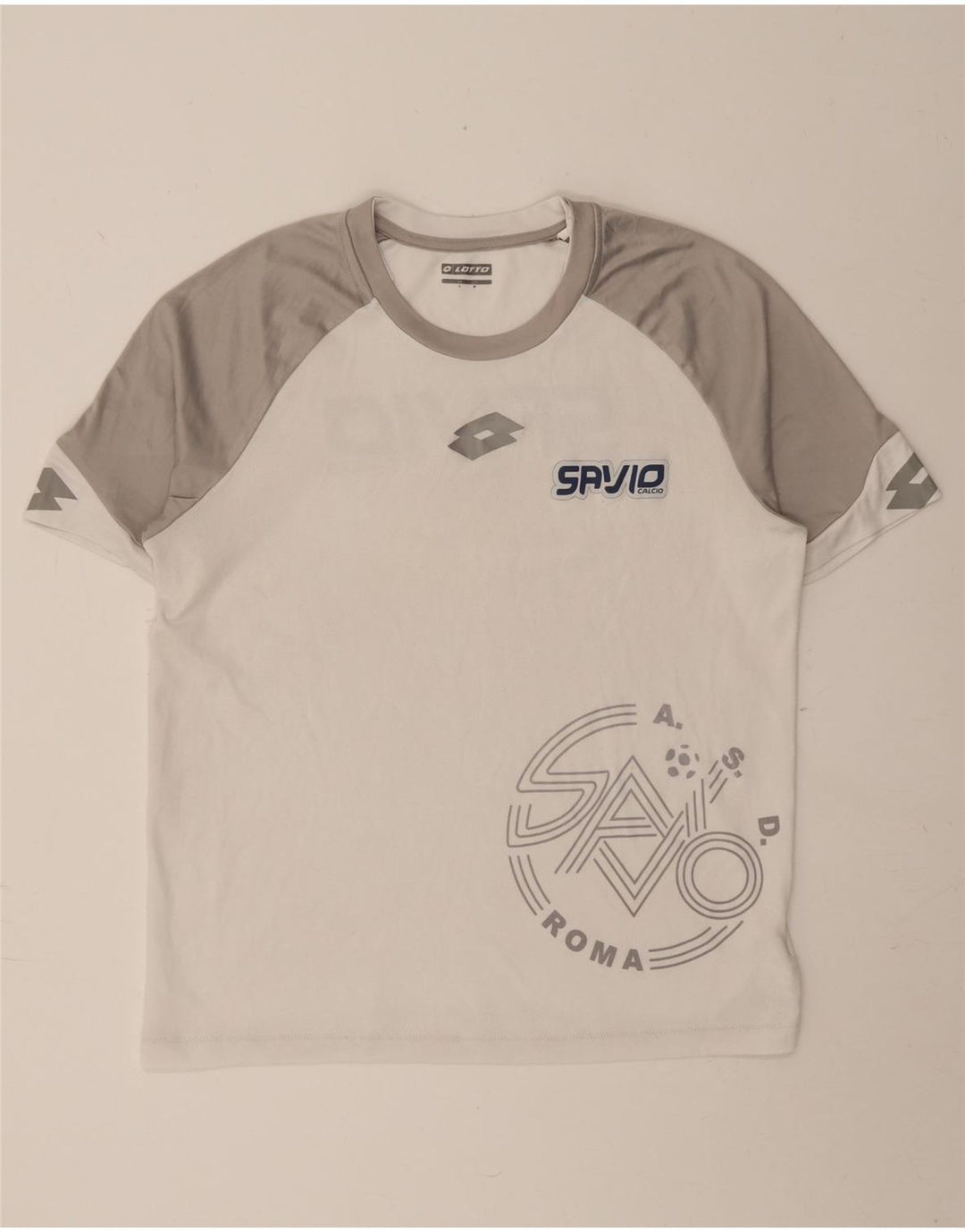 LOTTO T-Shirt Graphique Homme Blanc Moyen Polyester Colorblock