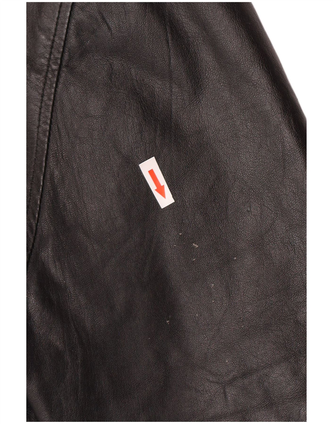 veste de motard en cuir vintage pour hommes IT 52 XL Noir