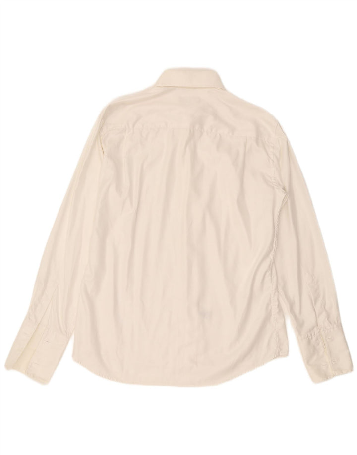 VINTAGE Chemise Homme Taille 41 Moyen Off White Coton