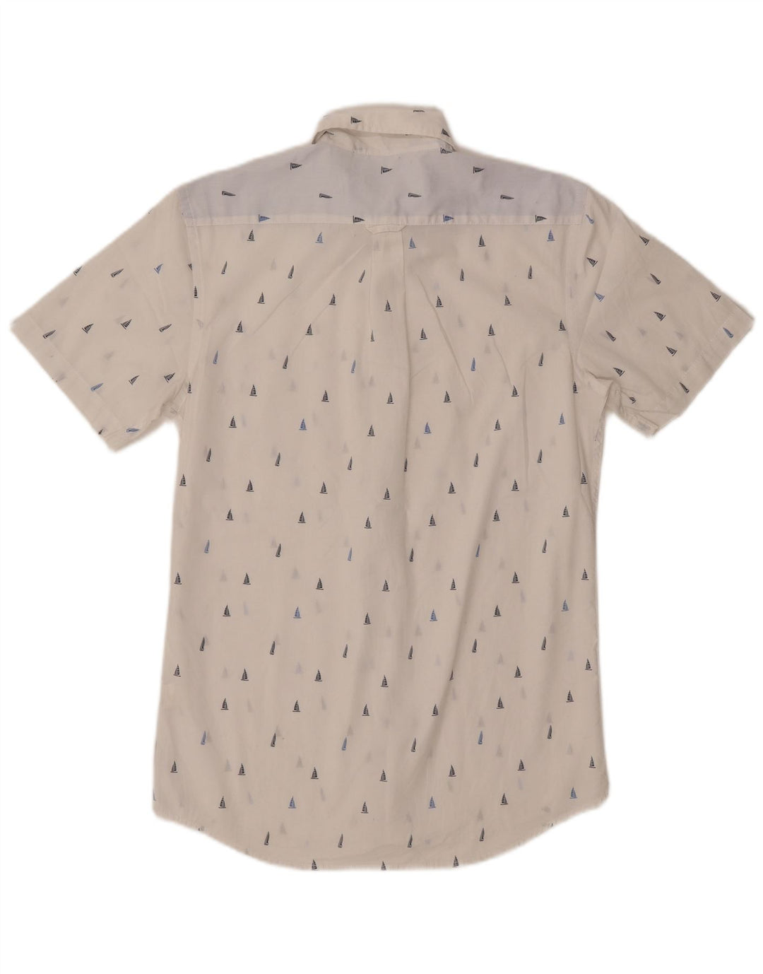 IZOD Chemise à manches courtes pour homme à motif abstrait en coton blanc