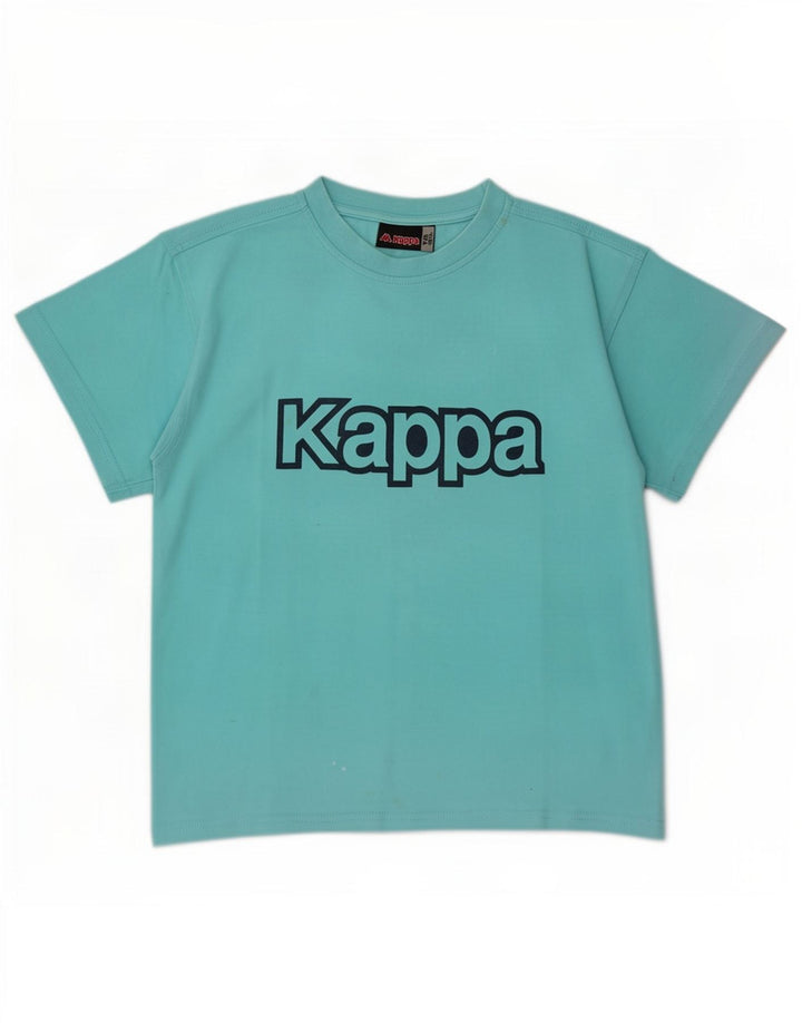 Kappa T-Shirt Graphique Garçon 8-9 Ans Bleu Moyen