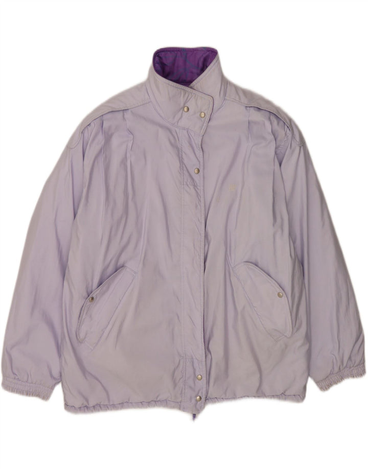 Belfe Veste réversible surdimensionnée pour femme UK 14 Large Violet Floral