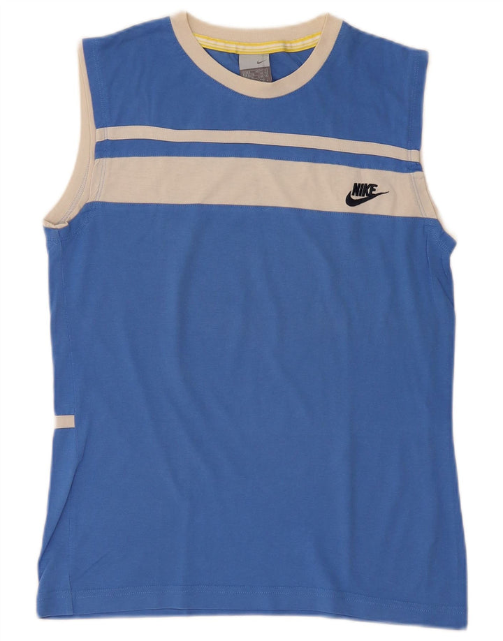 Nike Débardeur pour homme UK 36/38 Petit Bleu Colorblock