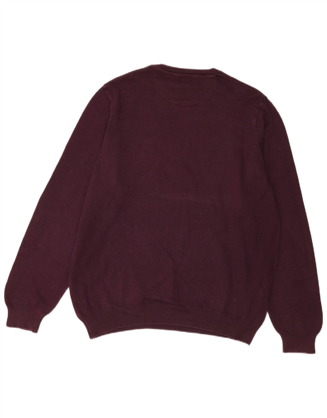 Marks & Spencer Pull à col rond coupe classique pour homme - Taille L - Bordeaux