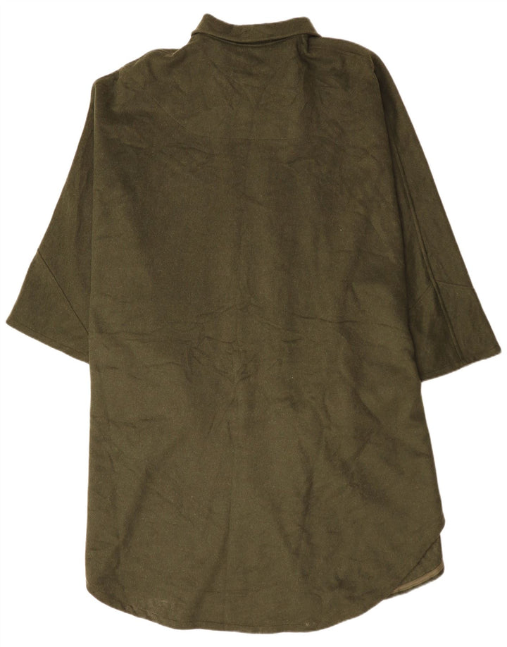 Manteau Poncho Vintage Homme Taille Unique Vert