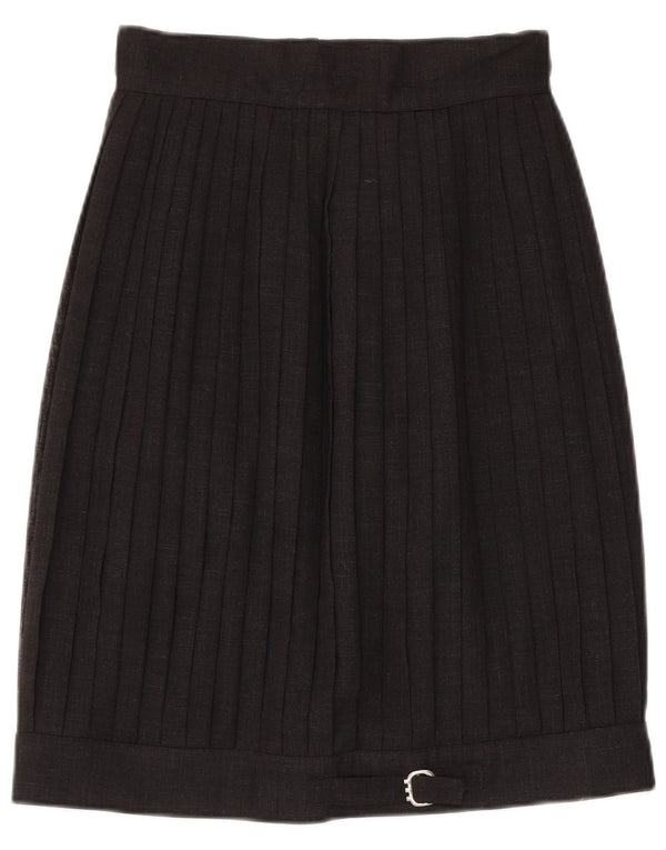 jupe plissée femme vintage IT 42 Medium W26 Noir