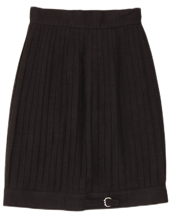 jupe plissée femme vintage IT 42 Medium W26 Noir