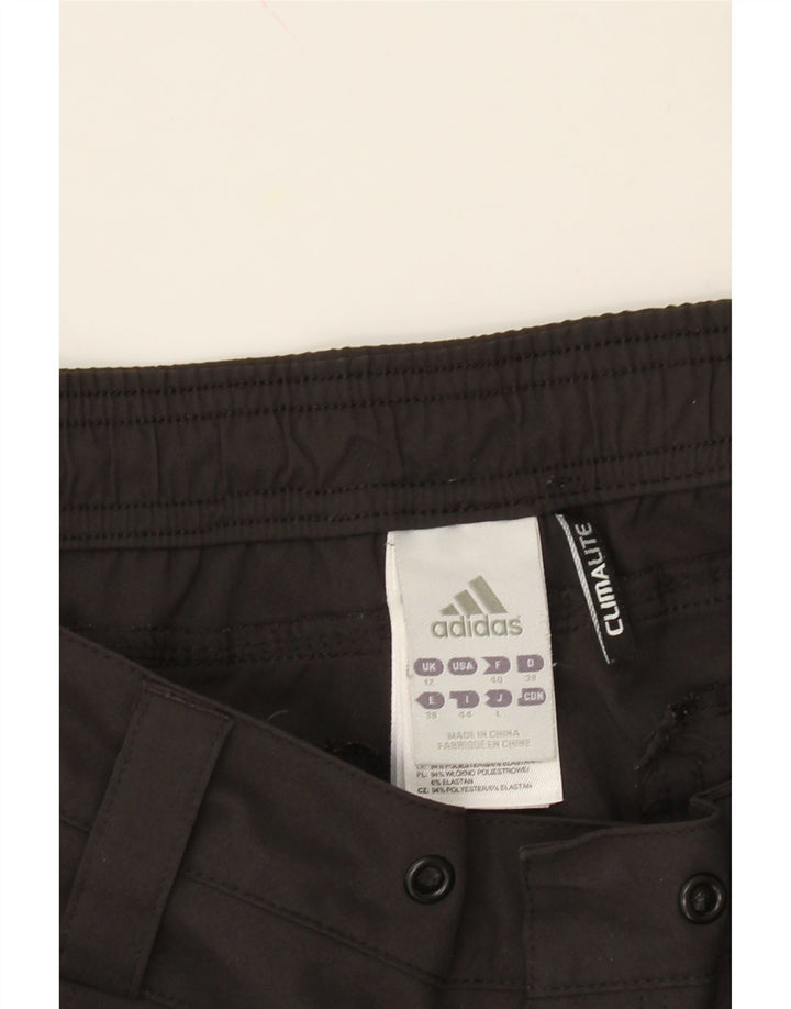 ADIDAS Womens Climalite Bermuda Shorts UK 12 Medium W30 Grey Polyester Vintage Adidas and Second-Hand Adidas from Messina Hembry 