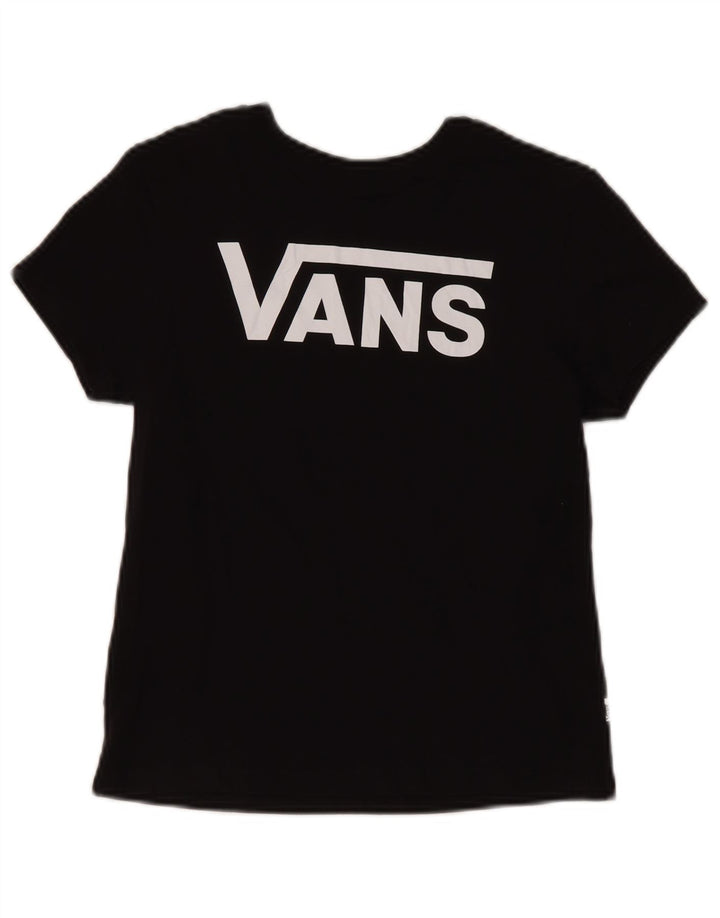 Vans T-shirt graphique pour femme UK 2 2XS Noir