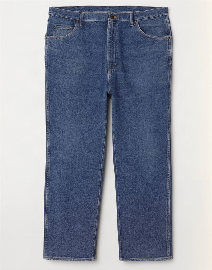 Wrangler Jean droit homme W40 L30 bleu coton