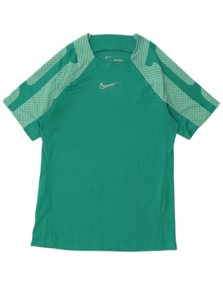 Nike Hommes Dri Fit Slim Fit T-Shirt Haut Petit Vert Polyester