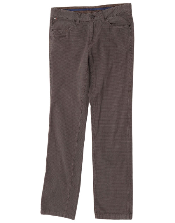 Tommy Hilfiger Pantalon décontracté droit pour homme W32 L34 Gris pied-de-poule