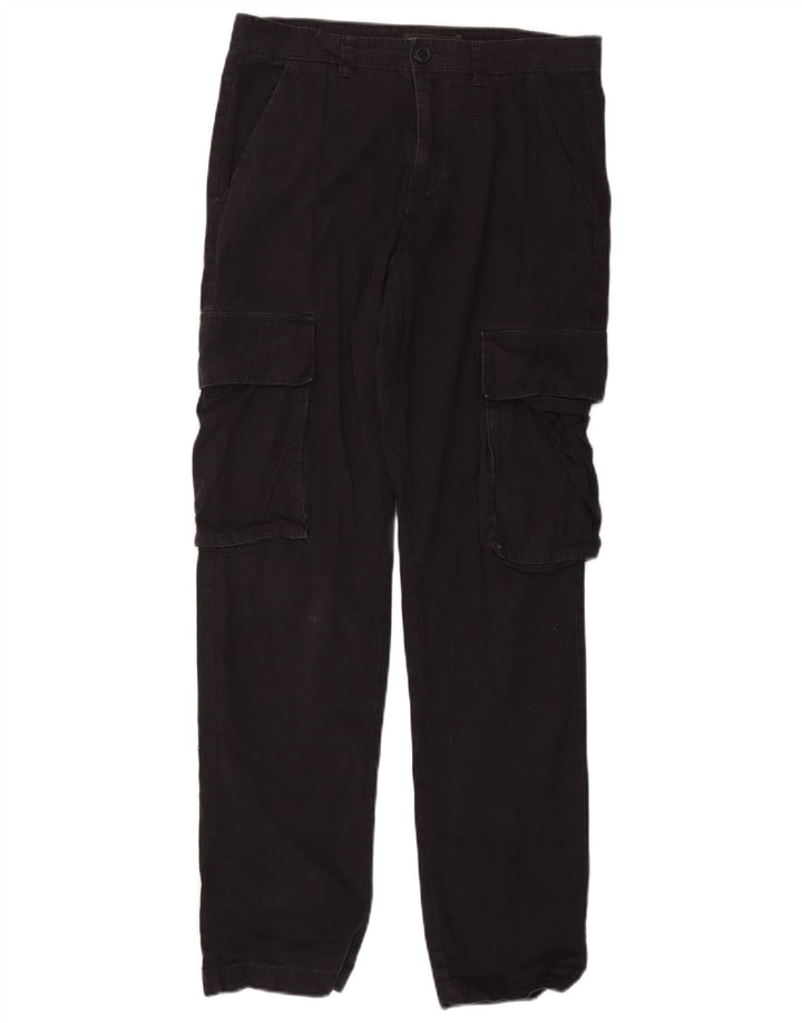 French Connection Pantalon Cargo Droit Homme Moyen W32 L31 Noir Coton
