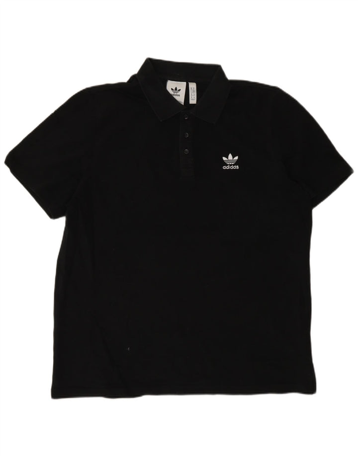 Adidas Polo Homme Coton Noir Moyen