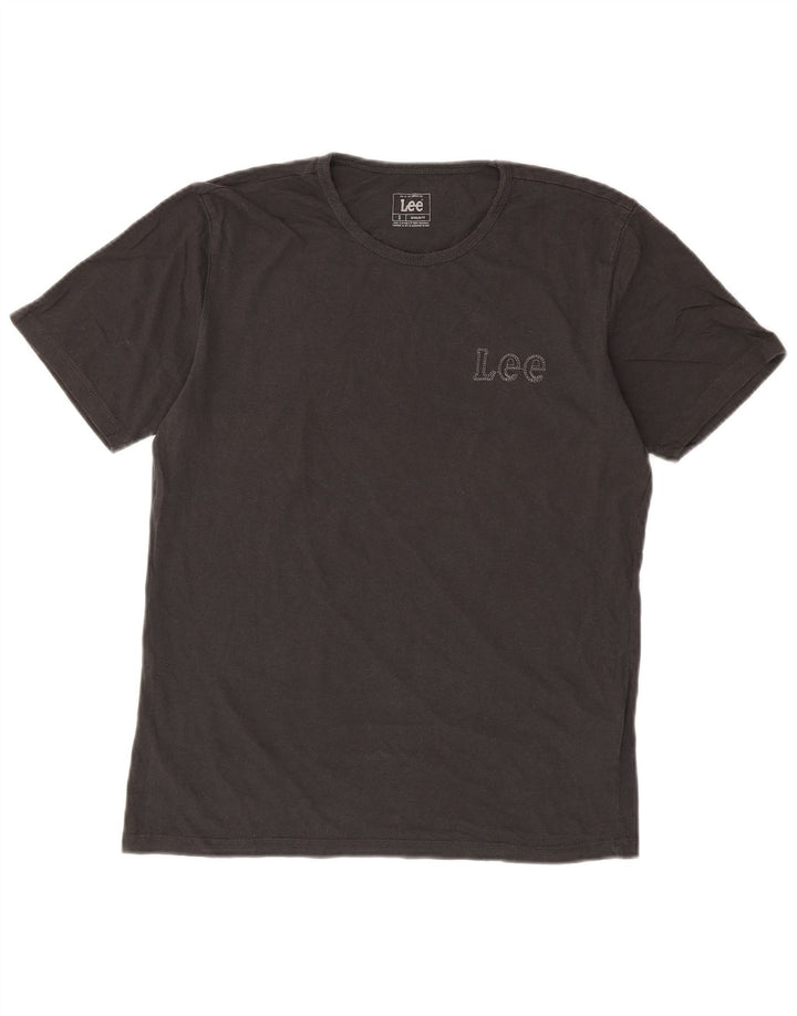 Lee T-Shirt Coupe Regular Homme Petit Gris Coton