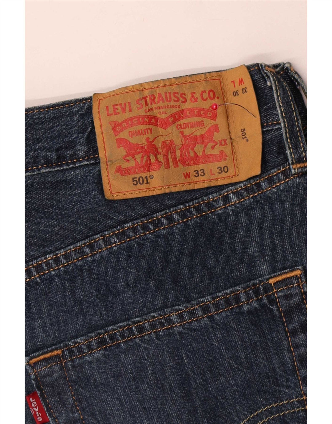 Levi's Jean Droit 501 Homme Bleu W33 L30 Coton
