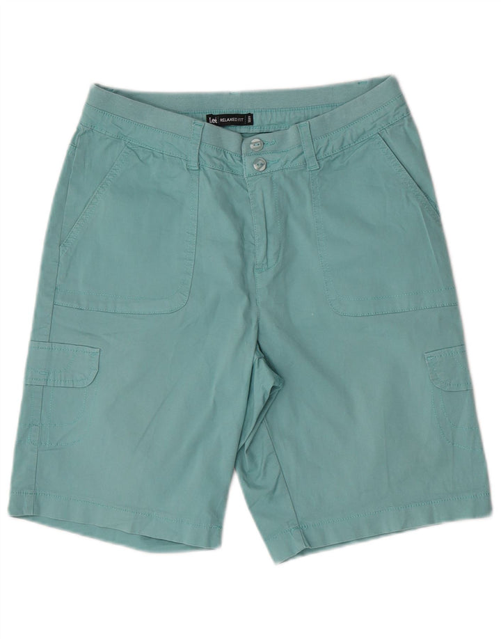 Lee Short cargo coupe décontractée pour femme US 8 Medium W30 en coton turquoise