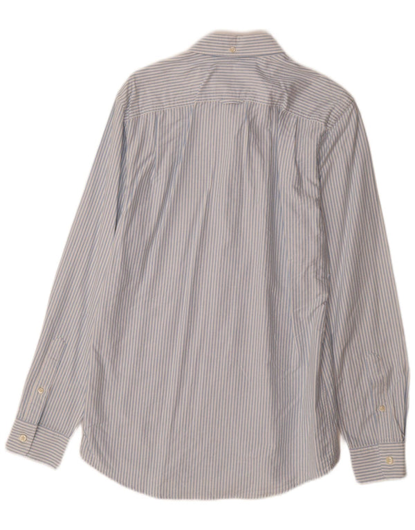 Jack Wills Chemise homme en coton à fines rayures bleues
