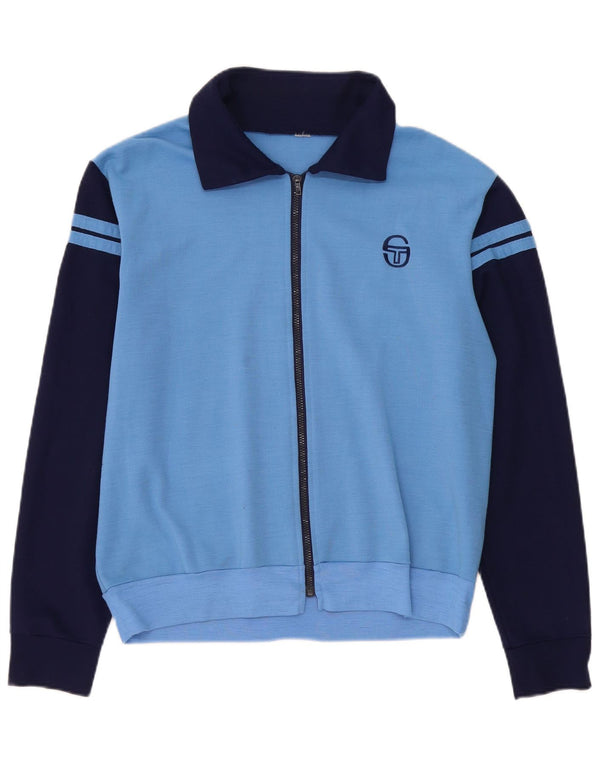 Sergio Tacchini Veste De Survêtement Homme Bleu Moyen Laine Colorblock