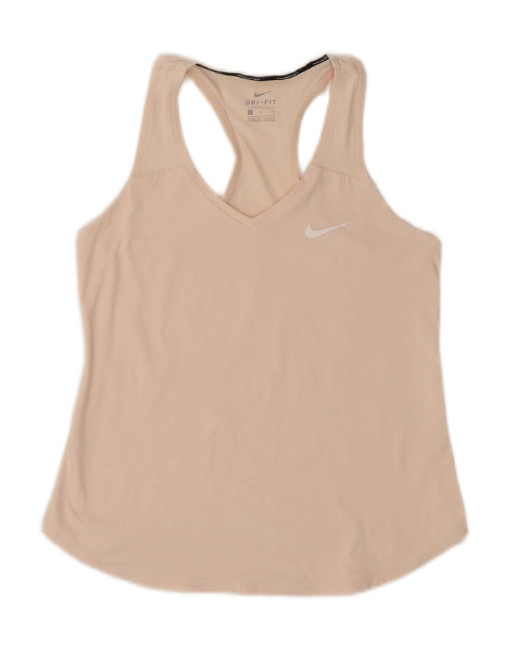Nike Femme Dri Fit Débardeur UK 12 Rose Moyen Polyester