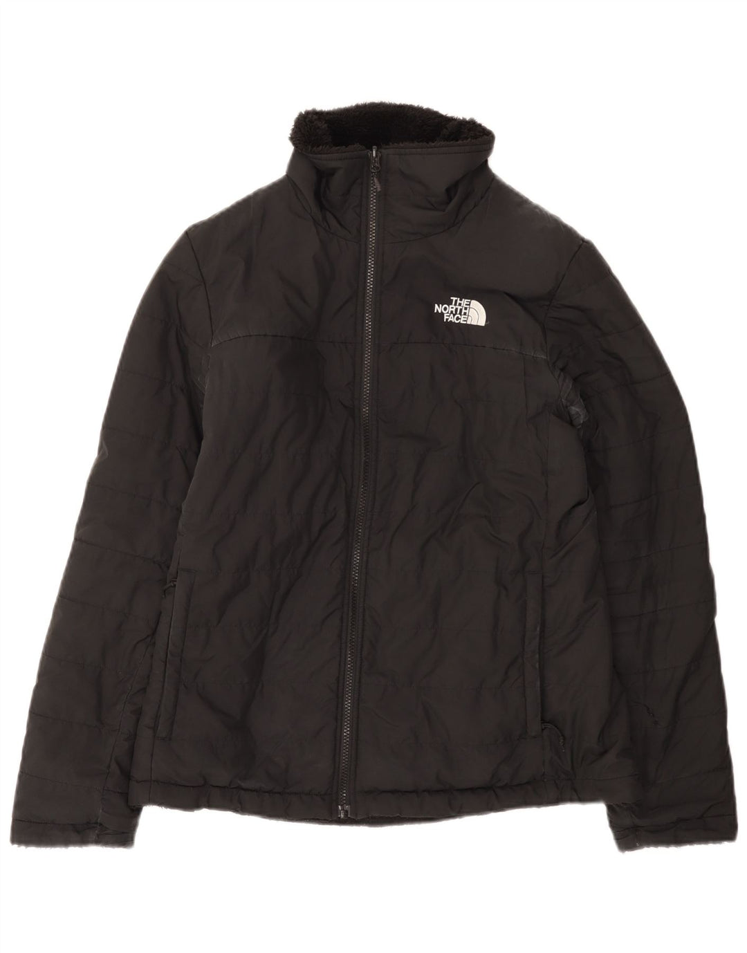 The North Face Veste matelassée réversible pour femme UK 14 Medium Noir Polyester