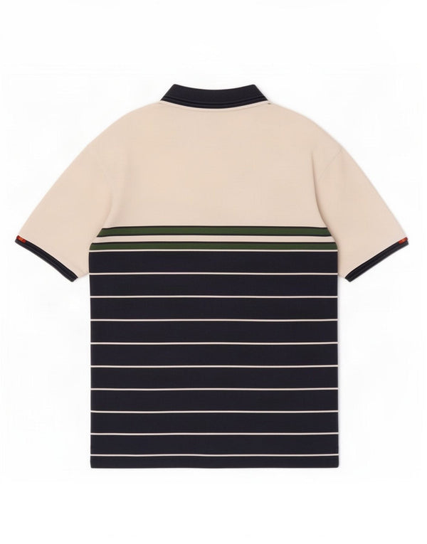 Ellesse Polo Homme Bleu Marine Moyen Rayé Coton