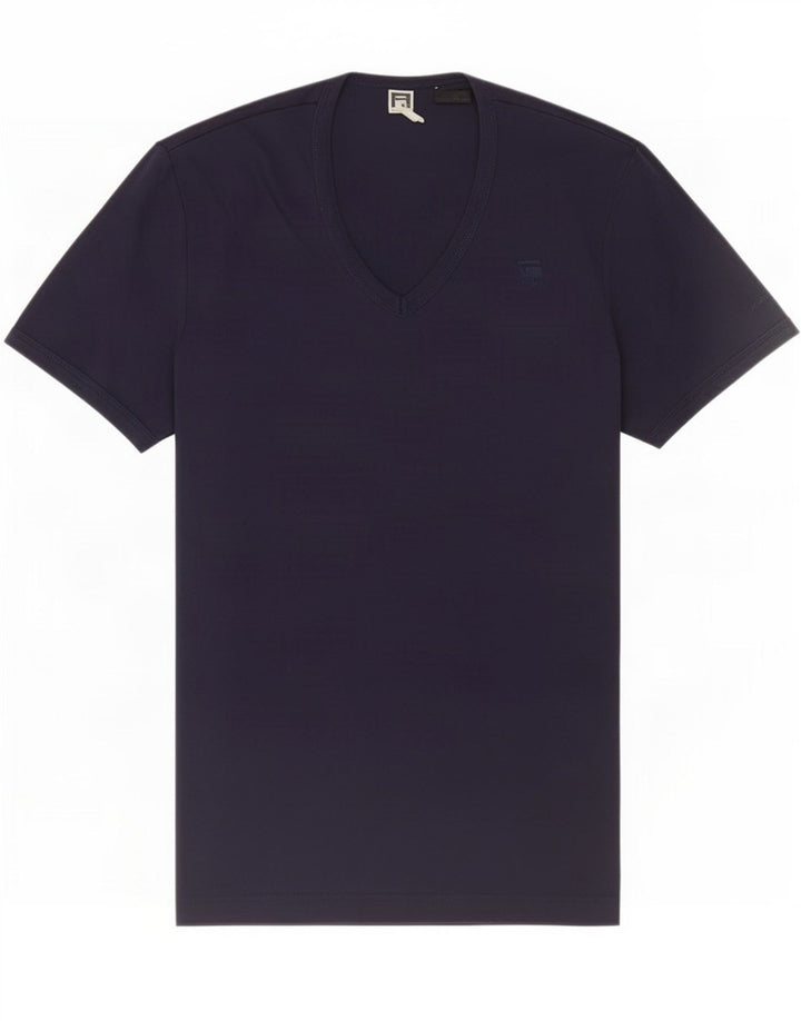 G-Star Homme T-Shirt Top Bleu Marine Moyen Coton