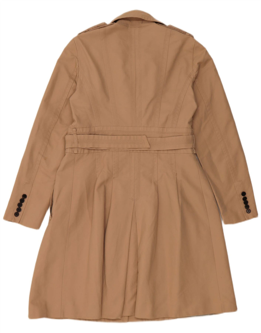 ZARA Femme Trench Coat UK 14 Beige Moyen