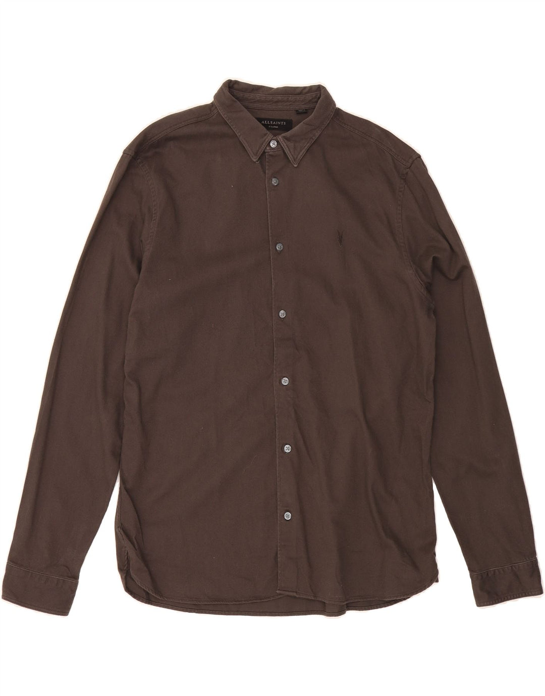 ALL SAINTS Mens Shirt XL Grey Vintage All Saints and Second-Hand All Saints from Messina Hembry 