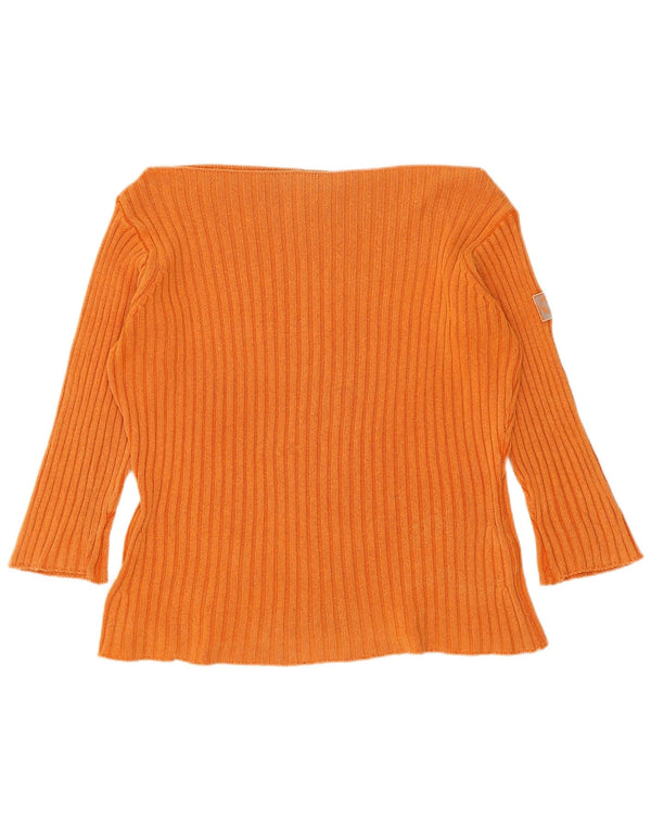 Murphy & Nye Pull col bateau pour femme UK 16 Large Orange Coton