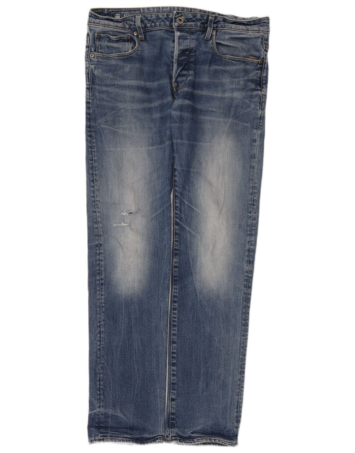 G-Star Jean droit homme W34 L34 bleu coton