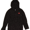 LEVI'S Boys Hooded Top Long Sleeve 5-6 Years XS  Grey Flecked Polyester Vintage Levi's and Second-Hand Levi's from Messina Hembry 