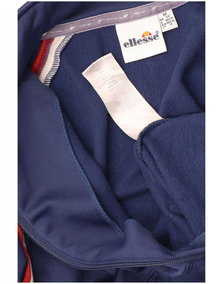 ELLESSE Veste de Survêtement Fille 11-12 ans Bleu Marine Polyester