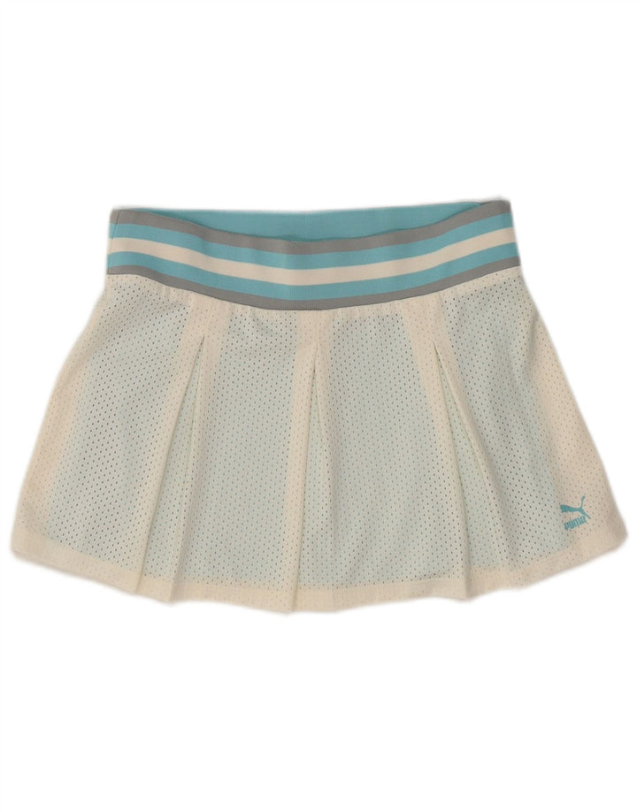 PUMA Womens Tennis Skirt UK 10 Small  White Polyester