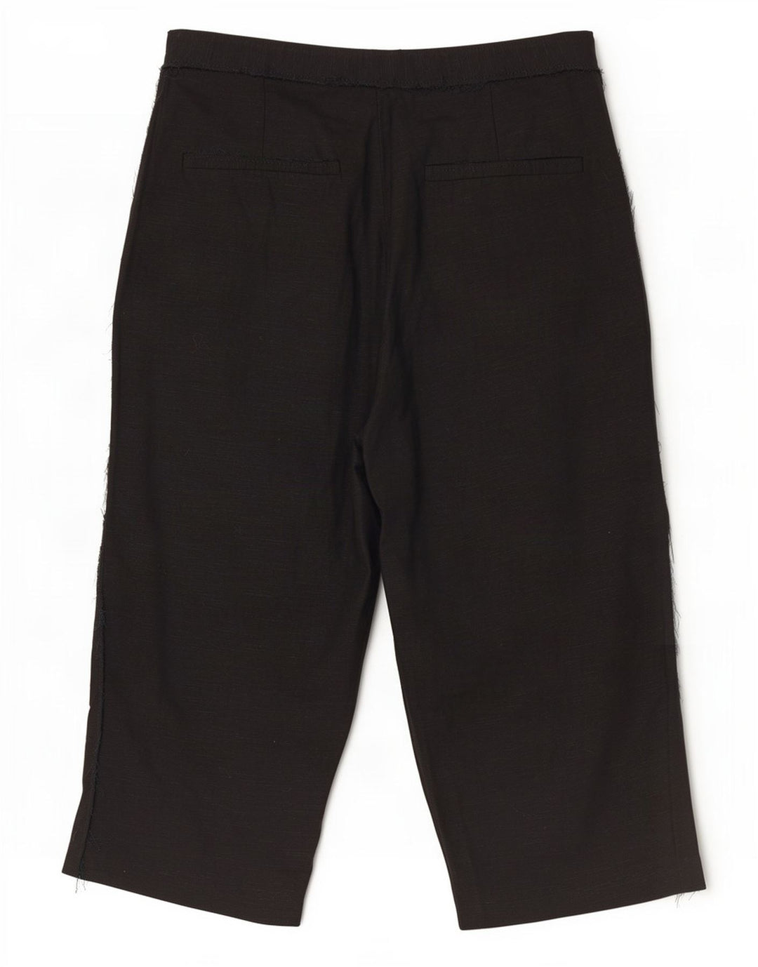 Bermuda Femme Zara Moyen W28 Lyocell Noir