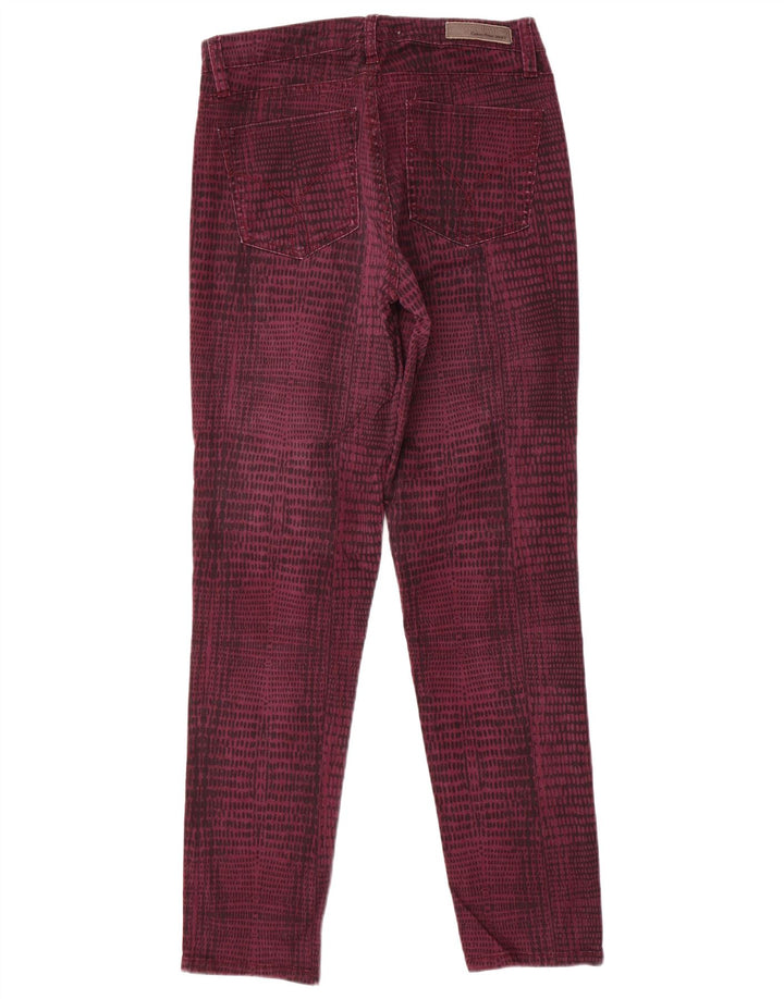 CALVIN KLEIN Pantalon décontracté pour femme US 12 Large W32 L31 Bordeaux