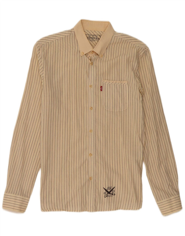 LEVI'S Chemise Homme Coton Rayé Beige Moyen