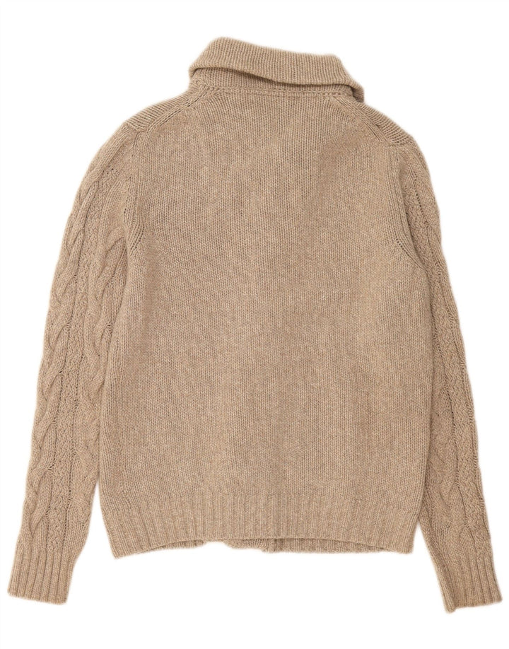 Massimo Dutti Cardigan Homme Pull Large Beige Laine