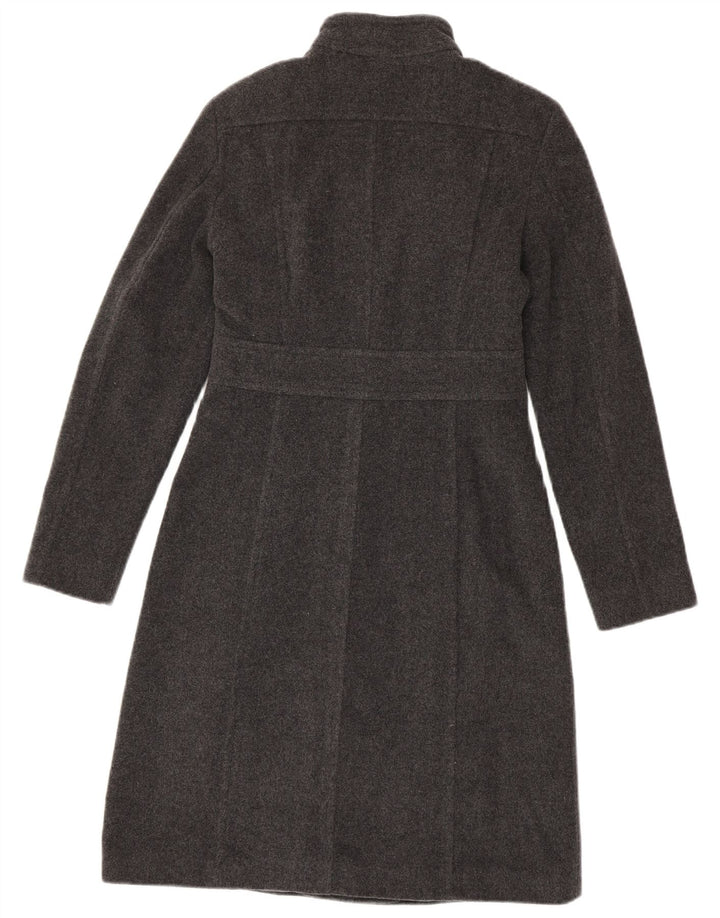 MARKS & SPENCER Manteau Femme UK 8 Petite Laine Grise
