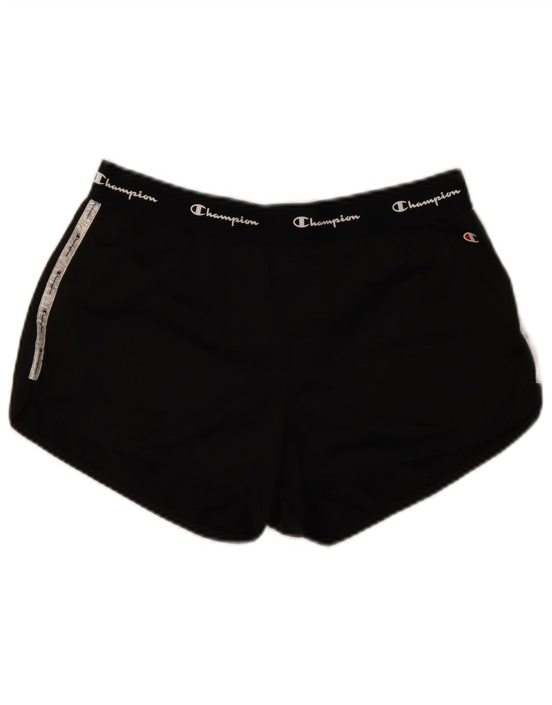 Champion Short de sport graphique pour femme UK 14 Large Noir Polyester