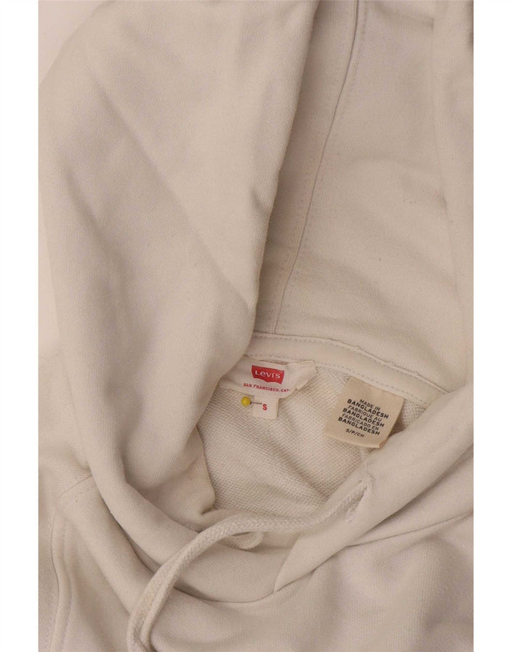 Levi's Pull à Capuche Graphique Homme Blanc Small