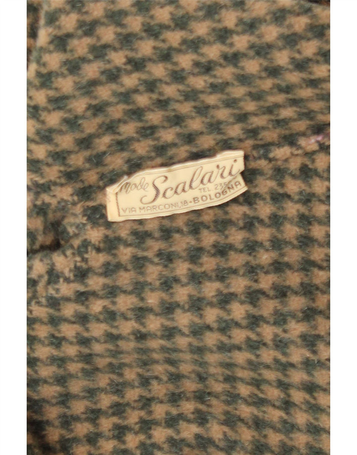 Manteau Femme Vintage IT 44 Vert Moyen
