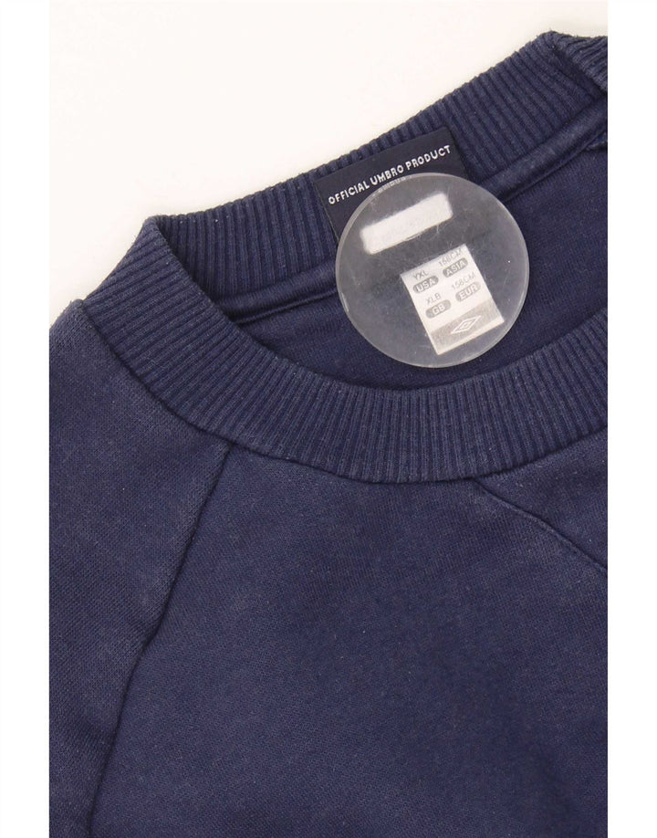 Umbro Sweat-shirt pour garçon 12-13 ans XL Bleu marine Polyester