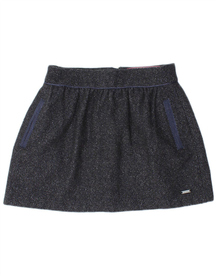 SUPERDRY Mini Jupe Femme Small W27 Gris Moucheté Polyester