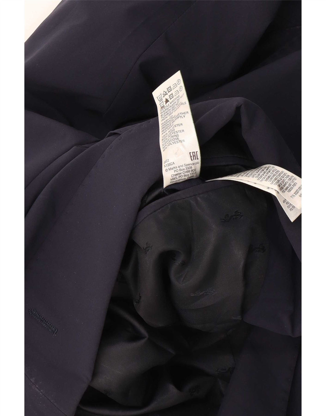 Marks & Spencer Veste blazer à 2 boutons pour homme UK 38 Bleu marine moyen