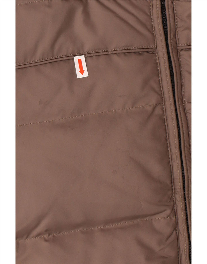 BREACH Mens Padded Jacket UK 44 2XL Brown Polyester